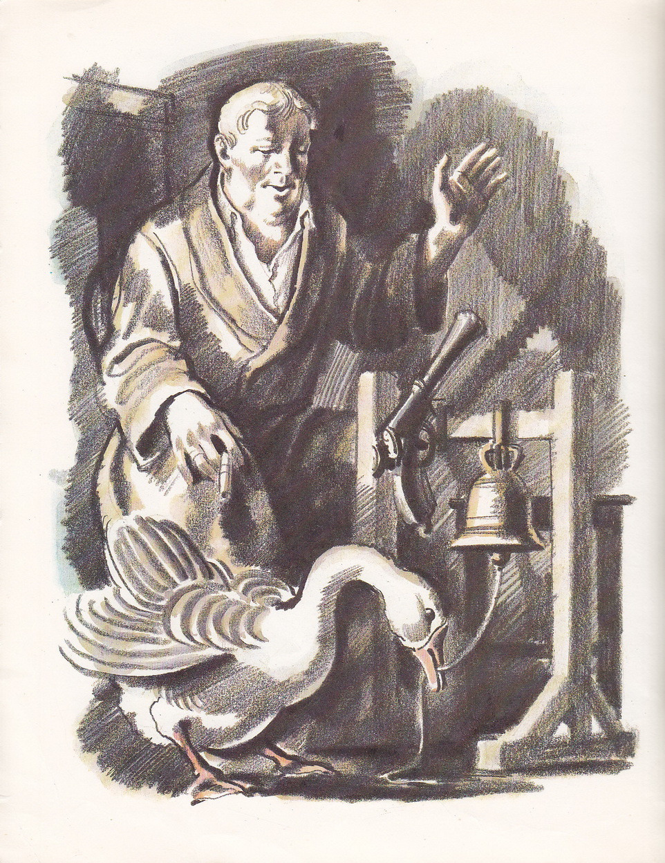 Нажмите для увеличения. Чехов, А.П. Каштанка. Иллюстрации Б. Алимова (фото книги из фонда библиотеки)