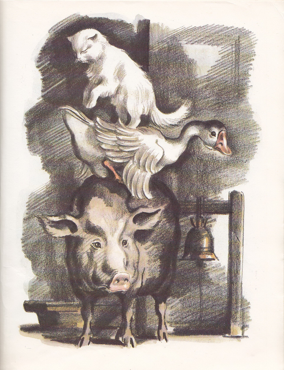 Нажмите для увеличения. Чехов, А.П. Каштанка. Иллюстрации Б. Алимова (фото книги из фонда библиотеки)