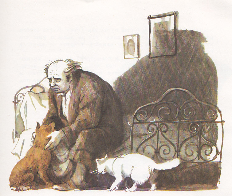 Нажмите для увеличения. Чехов, А.П. Каштанка. Иллюстрации Г. Мазурина (фото книги из фонда библиотеки)