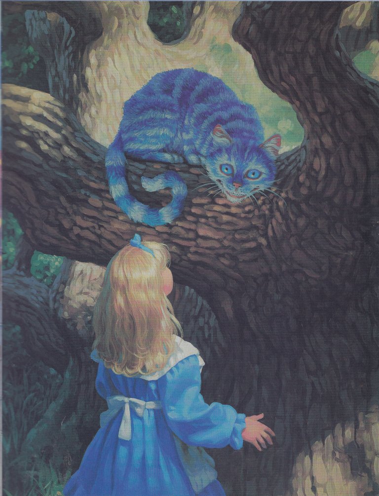 Нажмите для увеличения. Иллюстрация из книги «Алиса в Стране чудес» (фото книги из фонда библиотеки) 
